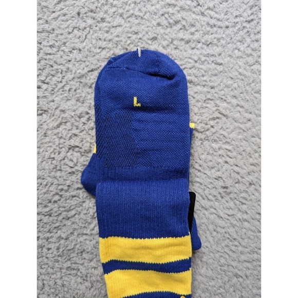 Air Jordan Legacy Dri-Fit Crew Socks Mens Large 9-11 Blue NBA All-Star Stripe - Picture 4 of 4